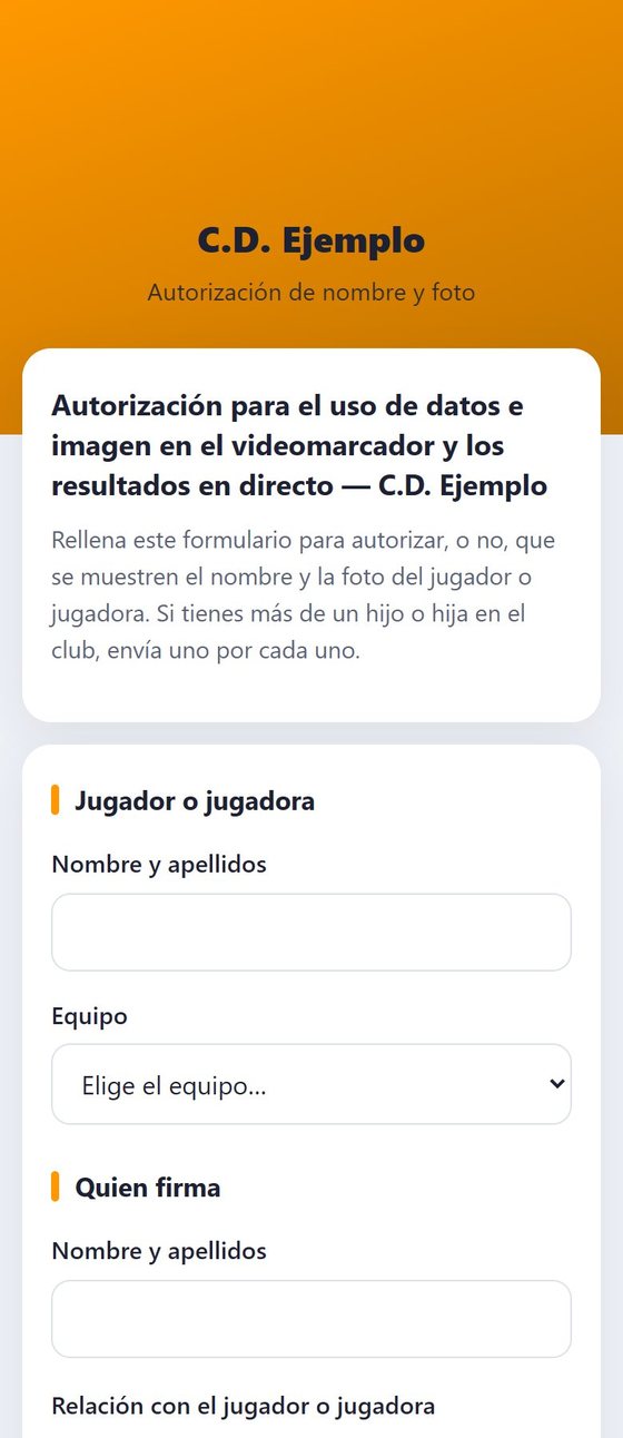 El formulario de permisos para las familias