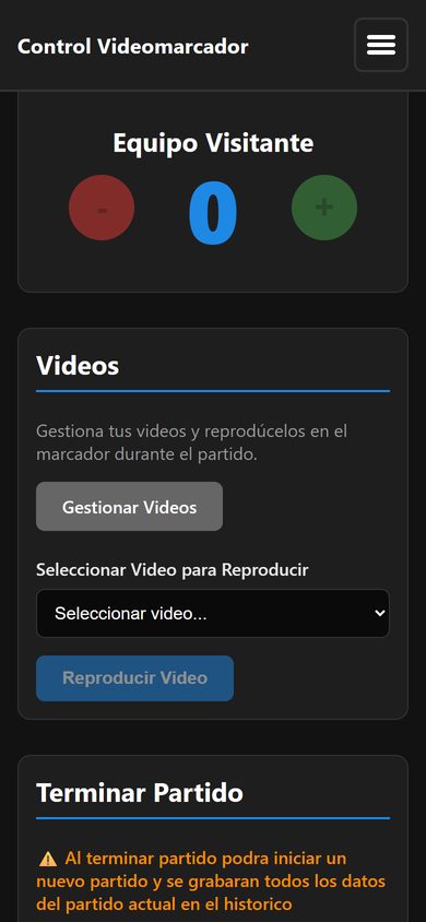 Sección para terminar el partido